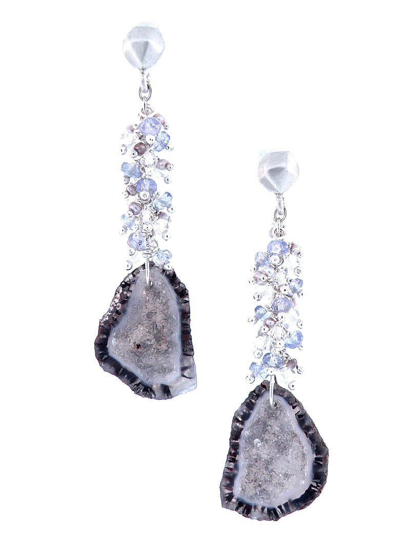 Crystal Caves Speaking Earrings - Dana Busch Designs 