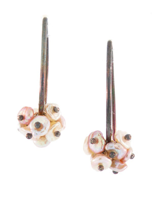 Short Wire Keshi Pearl Earrings - Dana Busch Designs 