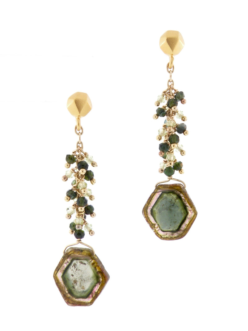 Sacred Geometric Embellishments of the Alhambra Earrings - Dana Busch Designs 